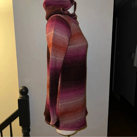 prAna Women’s Wool Blend Pink Purple Ombré Sweater Sz XS - Picture 3 of 8